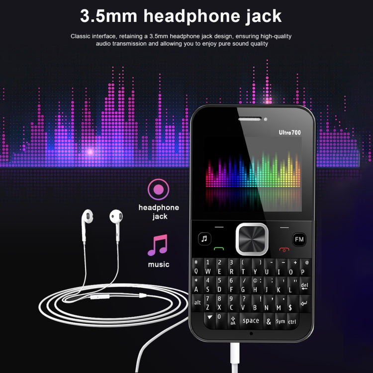 SERVO U700, 2.4 inch, MTK6261D, 58 Full Keyboards, Support Bluetooth, FM, NFC, Quick Dial, Flashlight, GSM, Quad SIM (Blue) - SERVO by SERVO | Online Shopping UK | buy2fix