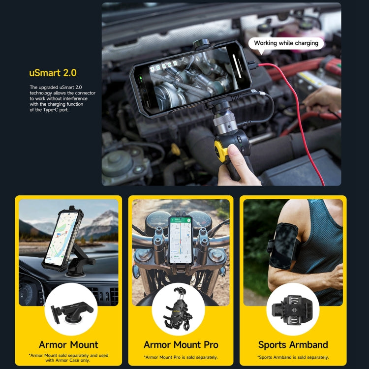 Ulefone Armor 27 Rugged Phone, 12GB+256GB, Night Vision, 10600mAh, 6.78 inch Android 14 MediaTek Helio G99 Octa Core, Network: 4G, NFC, OTG (Black) - Ulefone by Ulefone | Online Shopping UK | buy2fix