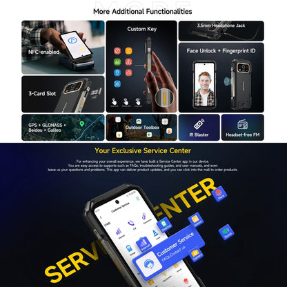 Ulefone Armor 27 Rugged Phone, 12GB+256GB, Night Vision, 10600mAh, 6.78 inch Android 14 MediaTek Helio G99 Octa Core, Network: 4G, NFC, OTG (Black) - Ulefone by Ulefone | Online Shopping UK | buy2fix
