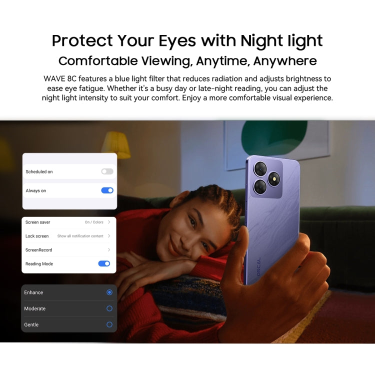 Blackview WAVE 8C, 2GB+64GB, 6.56 inch Android 14 GO Unisoc SC9863A Octa Core, Network: 4G, OTG (Purple) - Blackview by Blackview | Online Shopping UK | buy2fix