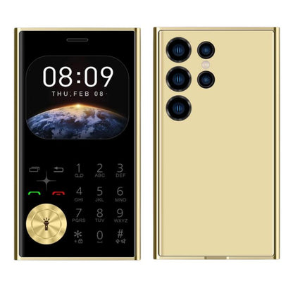 V8 Card Mobile Phone, 2.01 inch, MTK6261D, Support Bluetooth, FM, Torch, GSM, Dual SIM (Gold) - Others by buy2fix | Online Shopping UK | buy2fix