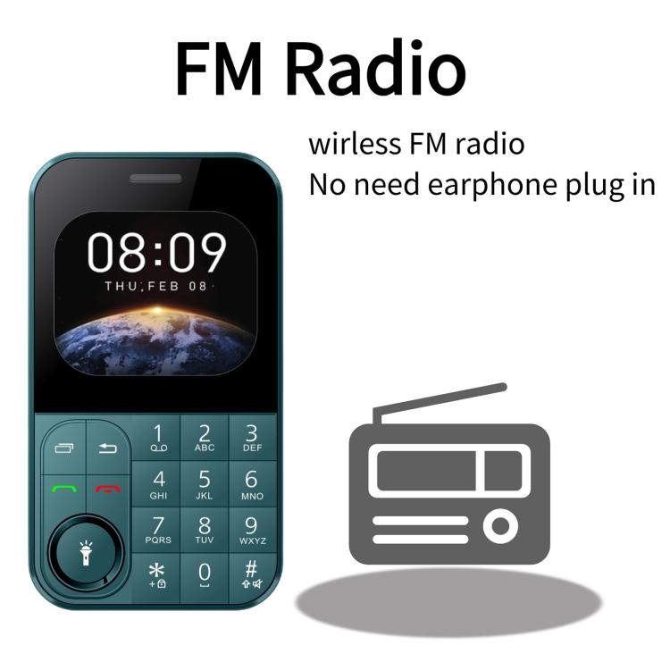 V9 Card Mobile Phone, 2.01 inch, MTK6261D, Support Bluetooth, FM, Torch, GSM, Dual SIM (Black) - Others by buy2fix | Online Shopping UK | buy2fix