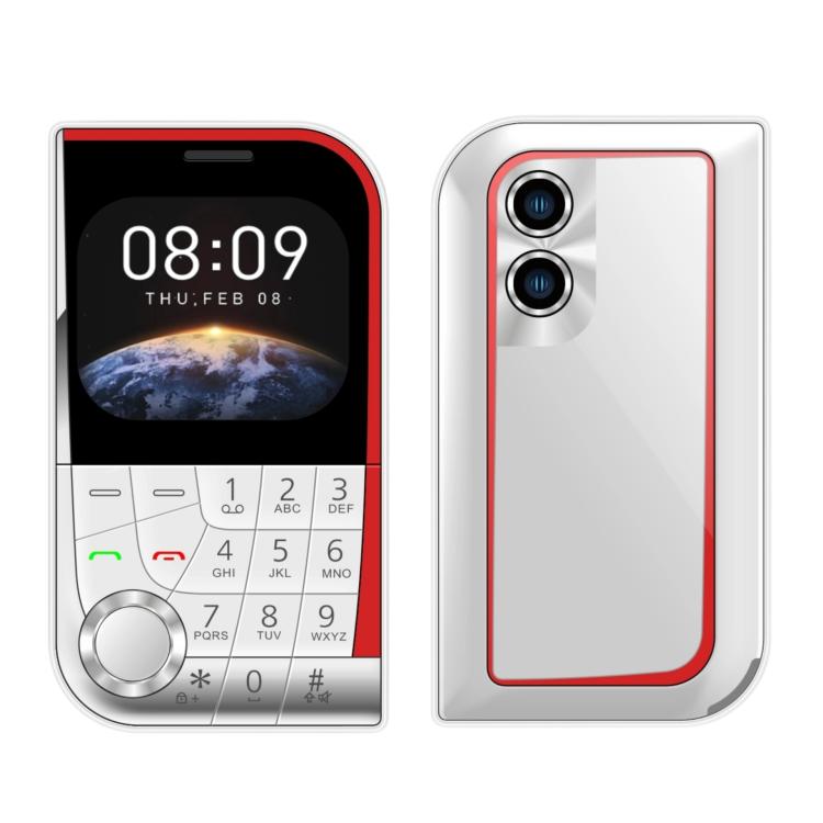 V10 Card Mobile Phone, 2.01 inch, MTK6261D, Support Bluetooth, FM, Torch, GSM, Dual SIM (White) - Others by buy2fix | Online Shopping UK | buy2fix