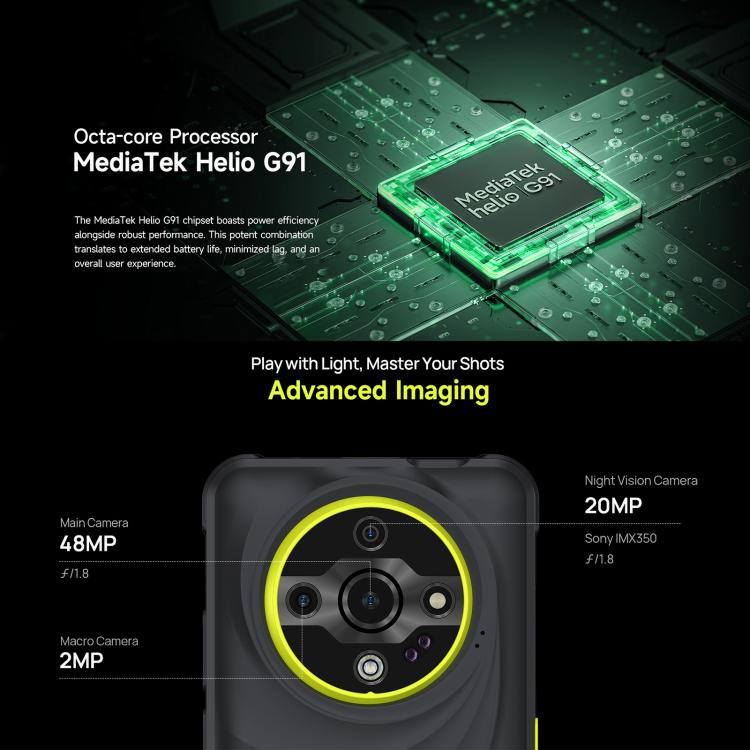 Ulefone Armor X31, 6GB+128GB, Night Vision, IP68/IP69K Rugged Phone, 6.56 inch Android 14 MediaTek Helio G91 Octa Core, Network: 4G, NFC, OTG (Green) - Ulefone by Ulefone | Online Shopping UK | buy2fix