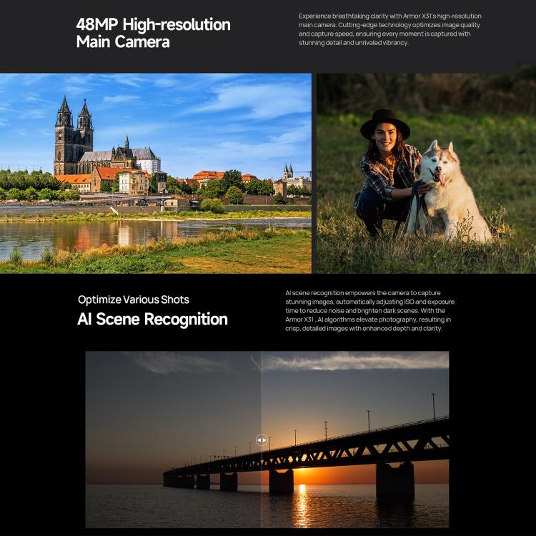 Ulefone Armor X31, 6GB+128GB, Night Vision, IP68/IP69K Rugged Phone, 6.56 inch Android 14 MediaTek Helio G91 Octa Core, Network: 4G, NFC, OTG (Black) - Ulefone by Ulefone | Online Shopping UK | buy2fix