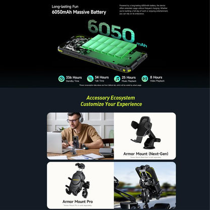 Ulefone Armor X31, 6GB+128GB, Night Vision, IP68/IP69K Rugged Phone, 6.56 inch Android 14 MediaTek Helio G91 Octa Core, Network: 4G, NFC, OTG (Green) - Ulefone by Ulefone | Online Shopping UK | buy2fix