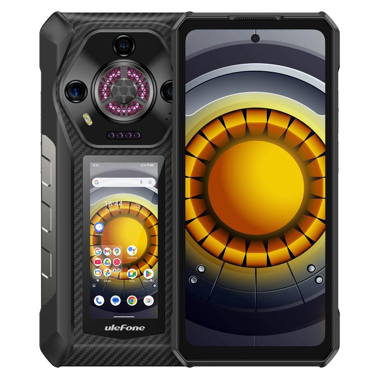 Ulefone Armor 30 Pro Rugged Phone, 16GB+512GB, Night Vision, 6.95 inch + 3.4 inch Dual Screen Android 14 MediaTek Dimensity 7300X Octa Core, Network: 5G, OTG, NFC (Black) - Ulefone by Ulefone | Online Shopping UK | buy2fix
