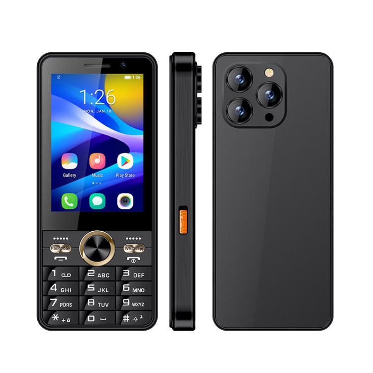 UNIWA XS17 Feature Phone, 2GB+16GB, 3.5 inch Android 8.1 MT6737M Quad Core, Network: 4G, Dual SIM Card (Black) - UNIWA by UNIWA | Online Shopping UK | buy2fix