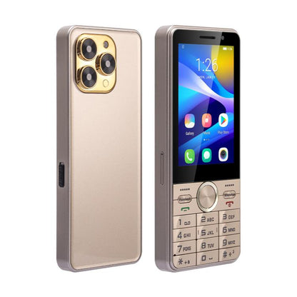 UNIWA XS17 Feature Phone, 2GB+16GB, 3.5 inch Android 8.1 MT6737M Quad Core, Network: 4G, Dual SIM Card (Gold) - UNIWA by UNIWA | Online Shopping UK | buy2fix