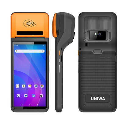 UNIWA V4P Standard Edition, 6 inch NFC Android 13 Smart Handheld POS Phone with Thermal Printer, 3GB+16GB, Unisoc SC9863a Octa Core, Network: 4G (Black) - UNIWA by UNIWA | Online Shopping UK | buy2fix