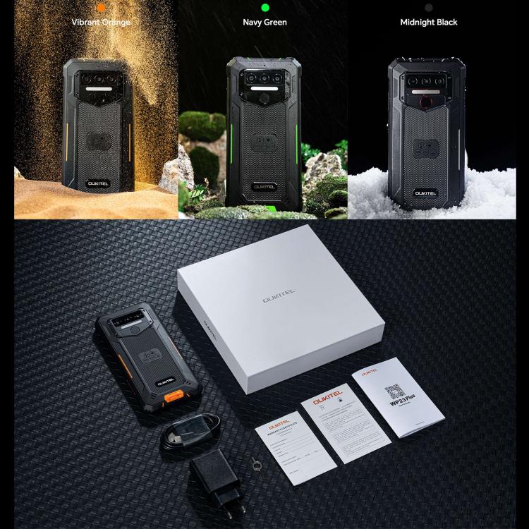 Oukitel WP23 Plus Rugged Phone, 8GB+256GB, 6.52 inch Android 14.0Unisoc T606 Octa-core, NFC, OTG, Network: 4G (Black) - OUKITEL by OUKITEL | Online Shopping UK | buy2fix