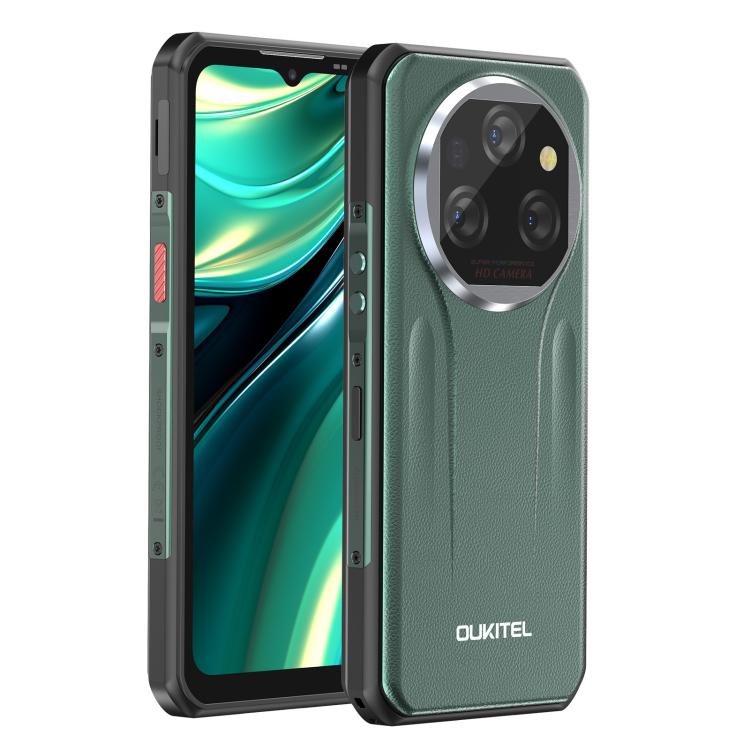 Oukitel WP39 Pro 5G Rugged Phone, 12GB+512GB, Night Vision, Fingerprint Identification, 6.6 inch Android 14 MediaTek Dimensity 6300 Octa Core, NFC, OTG, Network: 5G (Green) - OUKITEL by OUKITEL | Online Shopping UK | buy2fix