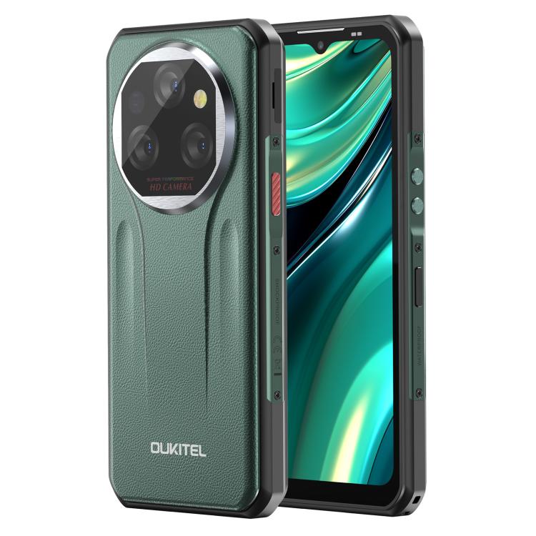 Oukitel WP39 Pro 5G Rugged Phone, 12GB+512GB, Night Vision, Fingerprint Identification, 6.6 inch Android 14 MediaTek Dimensity 6300 Octa Core, NFC, OTG, Network: 5G (Green) - OUKITEL by OUKITEL | Online Shopping UK | buy2fix
