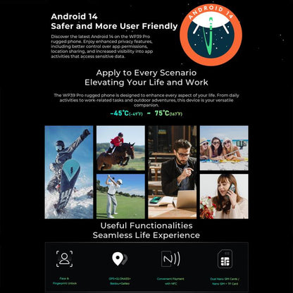 Oukitel WP39 Pro 5G Rugged Phone, 12GB+512GB, Night Vision, Fingerprint Identification, 6.6 inch Android 14 MediaTek Dimensity 6300 Octa Core, NFC, OTG, Network: 5G (Green) - OUKITEL by OUKITEL | Online Shopping UK | buy2fix