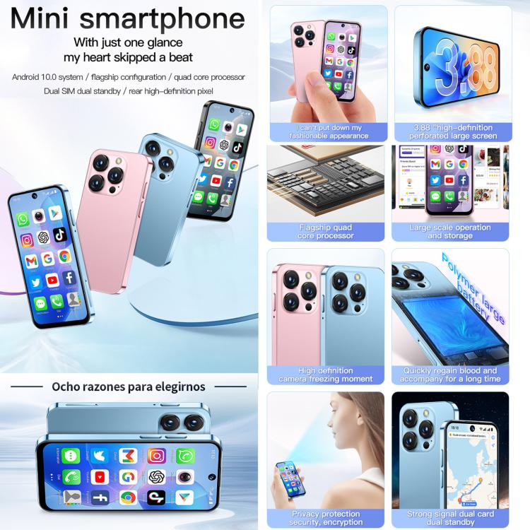 SOYES XS19, 2GB+16GB, 3.88 inch Android 10.0 MTK6580 Quad Core, Network: 3G, Dual SIM (Blue) - SOYES by SOYES | Online Shopping UK | buy2fix