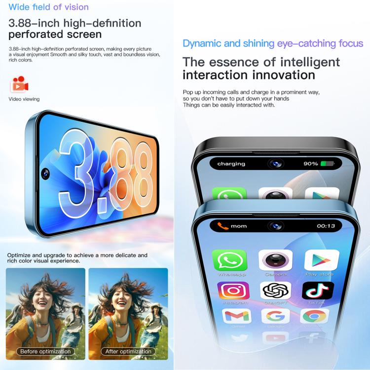 SOYES XS19, 2GB+16GB, 3.88 inch Android 10.0 MTK6580 Quad Core, Network: 3G, Dual SIM (Black) - SOYES by SOYES | Online Shopping UK | buy2fix