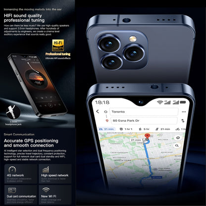 SOYES F9 Max, 6GB+128GB, 4.3 inch Android 12 MTK6762 Octa Core, Network: 4G, OTG, Dual SIM (Dark Blue) by SOYES