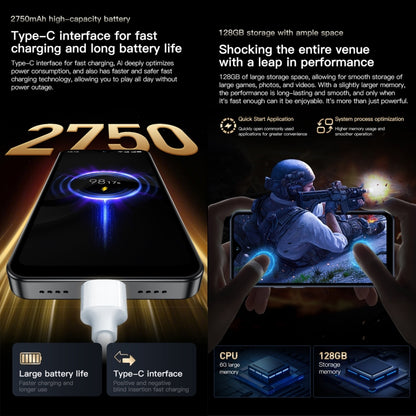 SOYES F9 Max, 6GB+128GB, 4.3 inch Android 12 MTK6762 Octa Core, Network: 4G, OTG, Dual SIM (Dark Blue) by SOYES