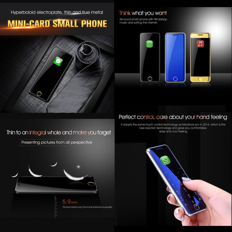 Ulcool V66+, 1.54 inch, MTK6261D, Support Bluetooth Sync, Bluetooth Dial, FM, Anti-lost, GSM, Dual SIM (Gold) - Others by buy2fix | Online Shopping UK | buy2fix