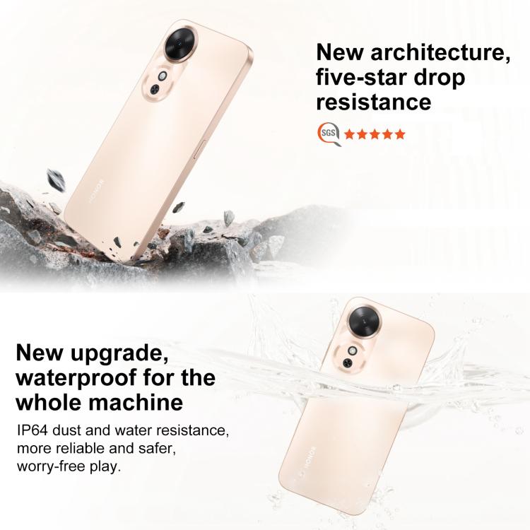 Honor Play 60m, 6GB+128GB, Side Fingerprint, 6.61 inch MagicOS 9.0 Dimensity 6300 Octa Core, Network: 5G, OTG (Gold) - Honor by HONOR | Online Shopping UK | buy2fix