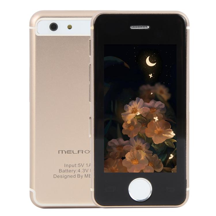 MELROSE S9, 512MB+8GB, 2.45 inch Android 5.1 MTK6580 Quad Core, Bluetooth, WiFi, Network: 3G (Black Gold) - Melrose by MELROSE | Online Shopping UK | buy2fix