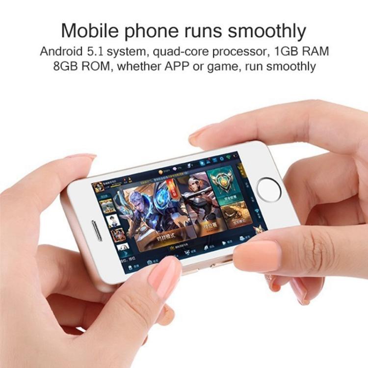 MELROSE S9, 512MB+8GB, 2.45 inch Android 5.1 MTK6580 Quad Core, Bluetooth, WiFi, Network: 3G (Gold) - Melrose by MELROSE | Online Shopping UK | buy2fix