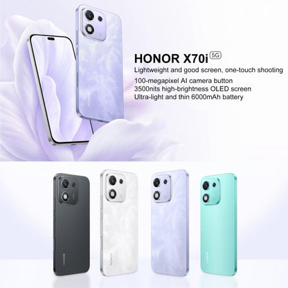 Honor X70i, 8GB+256GB, In-screen Fingerprint, 6.7 inch MagicOS 9.0 Android 15.0 Dimensity 7025 Ultra Octa Core, Network: 5G, OTG, NFC (Black) - Honor by HONOR | Online Shopping UK | buy2fix