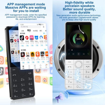 DOOV Z17 Pro Keypad Phone, 3GB+32GB, 2.8 inch Android 13 Mediatek MT6762 Octa Core, Network: 4G (Black) - Other by DOOV | Online Shopping UK | buy2fix