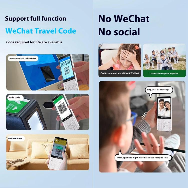 DOOV R17 Pro /  Z17 Keypad Phone, 4GB+64GB, 3.5 inch Android 12 Mediatek MT6761 Quad Core, Network: 4G, Support Google Store (Black) - Other by DOOV | Online Shopping UK | buy2fix