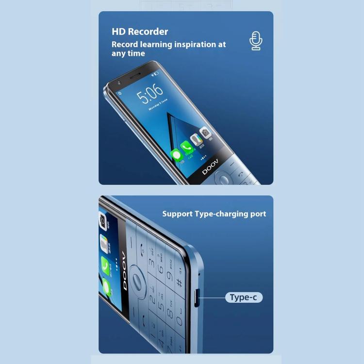 DOOV R17 Pro /  Z17 Keypad Phone, 4GB+64GB, 3.5 inch Android 12 Mediatek MT6761 Quad Core, Network: 4G, Support Google Store (Black) - Other by DOOV | Online Shopping UK | buy2fix