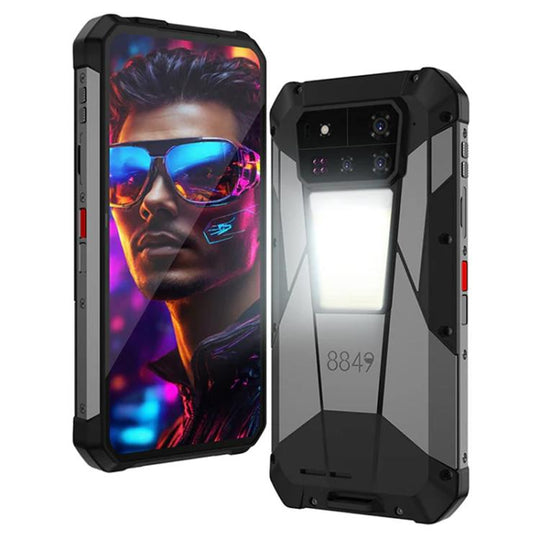 Unihertz Tank 4 Pro Projector Rugged Phone, 18GB+1TB, Night Vision, 6.73 inch Android 14 Dimensity 8300 Octa Core, Network: 5G, NFC (Black)