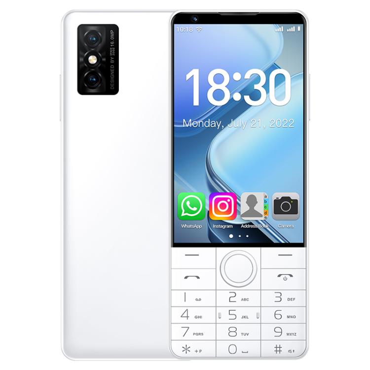 DOOV R70 Keypad Phone, 6GB+128GB, 4 inch Android 13 Mediatek MT6762 Octa Core, Network: 4G, Support Google Store, with Camera (White) - Other by DOOV | Online Shopping UK | buy2fix
