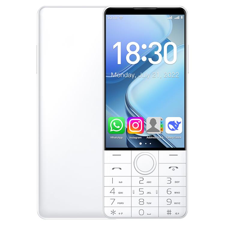 DOOV R70 Keypad Phone, 6GB+128GB, 4 inch Android 13 Mediatek MT6762 Octa Core, Network: 4G, Support Google Store, No Camera (White) - Other by DOOV | Online Shopping UK | buy2fix