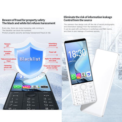 DOOV R70 Keypad Phone, 6GB+128GB, 4 inch Android 13 Mediatek MT6762 Octa Core, Network: 4G, Support Google Store, No Camera (White) - Other by DOOV | Online Shopping UK | buy2fix