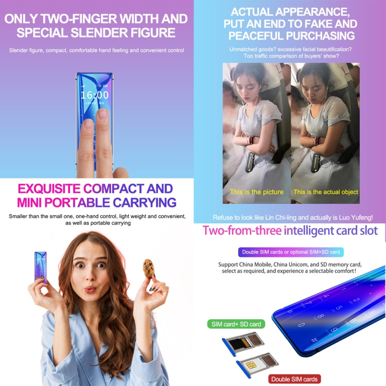 Ulcool V99, 1.54 inch, MTK6261D, Support Bluetooth Sync, Bluetooth Dial, FM, Anti-lost, GSM, Dual SIM (Blue) - Others by buy2fix | Online Shopping UK | buy2fix