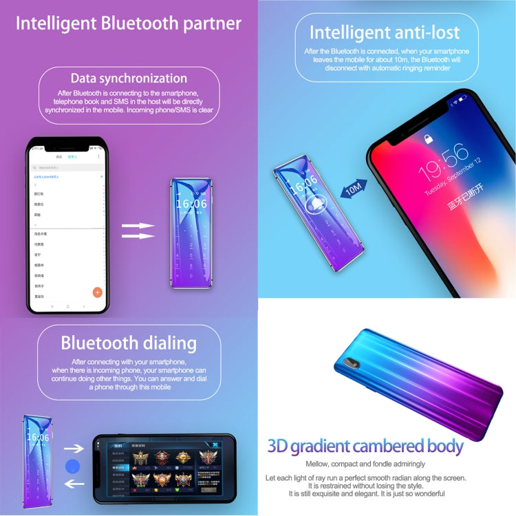 Ulcool V99, 1.54 inch, MTK6261D, Support Bluetooth Sync, Bluetooth Dial, FM, Anti-lost, GSM, Dual SIM (Gold) - Others by buy2fix | Online Shopping UK | buy2fix