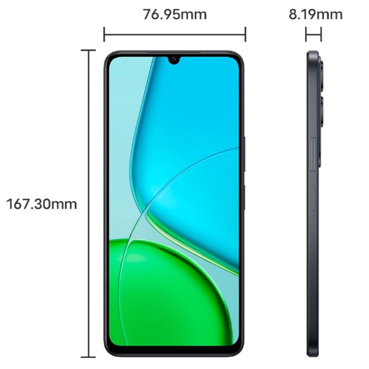 vivo Y50 5G, 4GB+128GB, Face ID / Side Fingerprint, 6.74 inch Android 15 OriginOS 5 Dimensity 6300 Octa Core, OTG, Network: 5G (Black) - vivo by vivo | Online Shopping UK | buy2fix