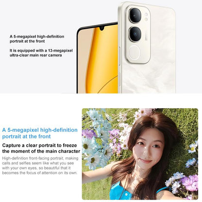 vivo Y50 5G, 4GB+128GB, Face ID / Side Fingerprint, 6.74 inch Android 15 OriginOS 5 Dimensity 6300 Octa Core, OTG, Network: 5G (Gold) - vivo by vivo | Online Shopping UK | buy2fix