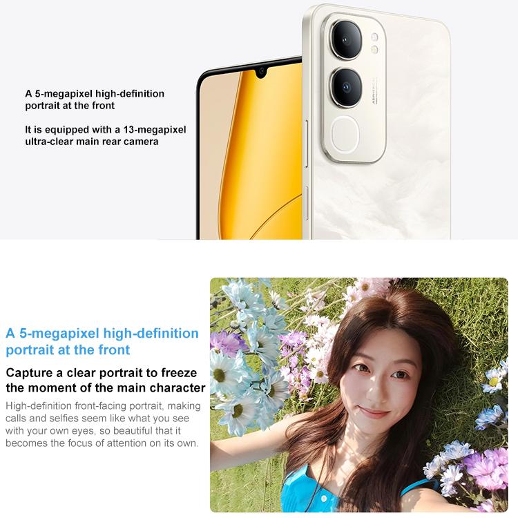 vivo Y50 5G, 4GB+128GB, Face ID / Side Fingerprint, 6.74 inch Android 15 OriginOS 5 Dimensity 6300 Octa Core, OTG, Network: 5G (Black) - vivo by vivo | Online Shopping UK | buy2fix