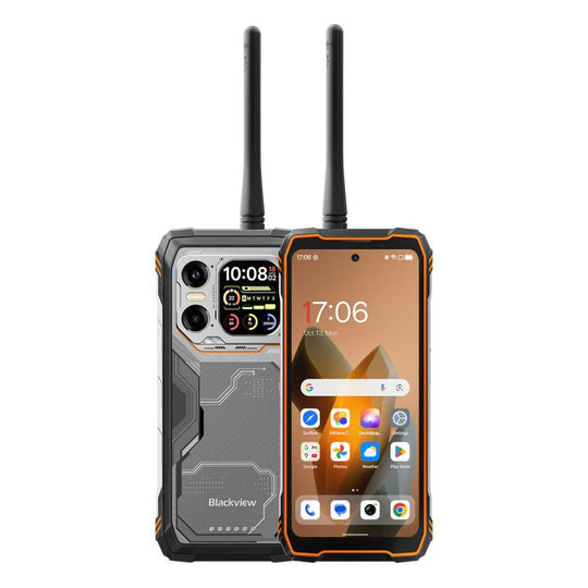 Blackview XPLORE 1 Walkie Talkie Rugged Phone, 12GB+256GB, 6.78 inch Android 15 Dimensity 7050 MT8791V/HZA Octa Core, Network: 5G, OTG, NFC (Orange)