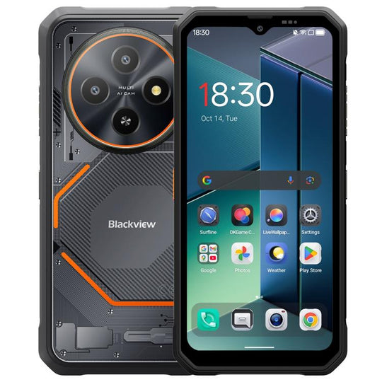 Blackview FORT 2 Rugged Phone, 8GB+256GB, 6.56 inch Android 15 MediaTek MT6769V/CB Helio G81 Octa Core, Network: 4G, OTG, NFC (Black)