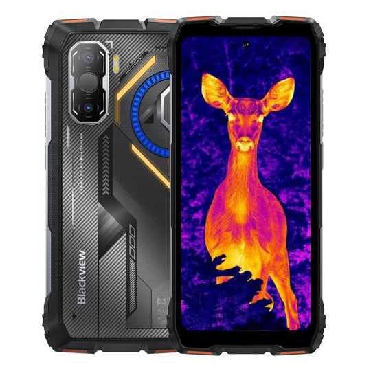 Blackview ROCK 3 Rugged Phone, Thermal Imager, 8GB+256GB, 6.78 inch Android 16 MT8781 Helio G100 Octa Core, Network: 4G, NFC (Orange)
