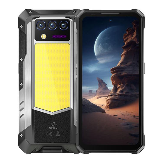 Oukitel WP100 Plus Rugged Phone, 12GB+512GB, Night Vision, 33000mAh, Fingerprint Identification, 6.8 inch Android 16 MediaTek Helio G100 Octa Core, NFC, OTG, Network: 4G (Black)