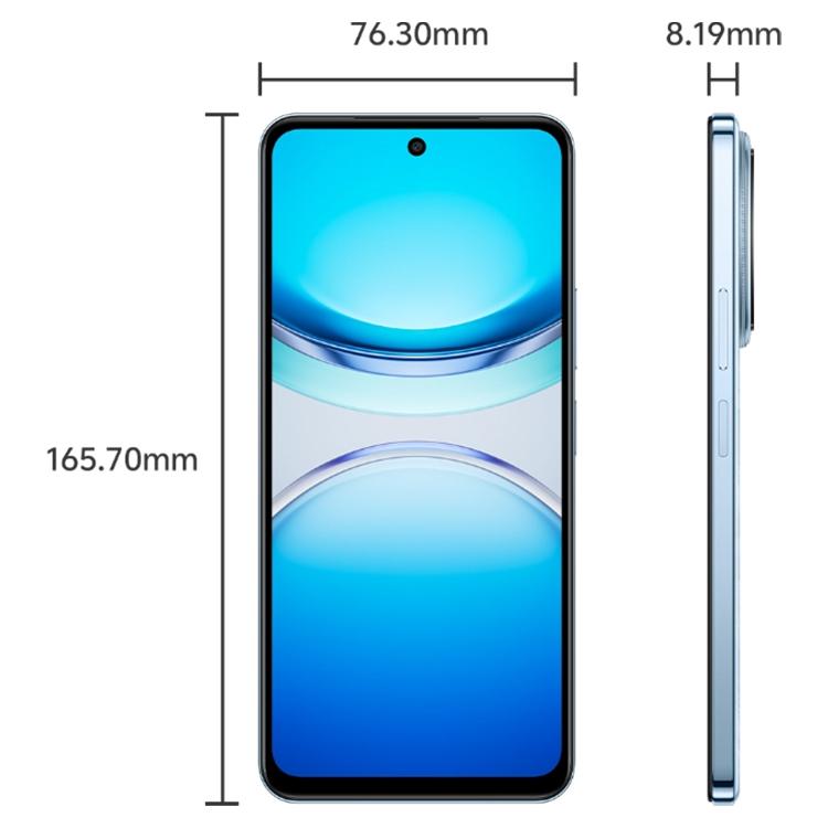 vivo Y300i, 8GB+256GB, Face ID / Side Fingerprint, 6.68 inch Android 15 OriginOS 5 Snapdragon 4 Gen 2 Octa Core, OTG, NFC, Network: 5G (Blue) - vivo by vivo | Online Shopping UK | buy2fix