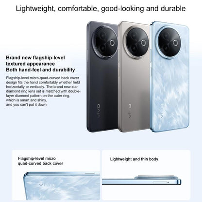 vivo Y300i, 8GB+256GB, Face ID / Side Fingerprint, 6.68 inch Android 15 OriginOS 5 Snapdragon 4 Gen 2 Octa Core, OTG, NFC, Network: 5G (Black) - vivo by vivo | Online Shopping UK | buy2fix