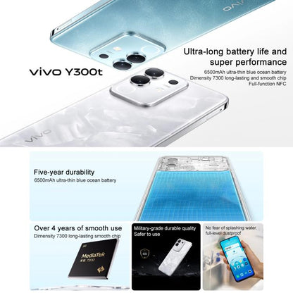 vivo Y300t, 8GB+128GB, Face ID / Side Fingerprint,  6.72 inch Android 15 OriginOS 5 Dimensity 7300 Octa Core, OTG, NFC, Network: 5G (Coffee) - vivo by vivo | Online Shopping UK | buy2fix