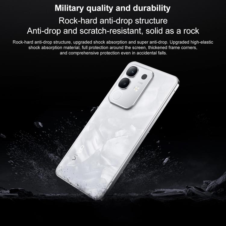 vivo Y300t, 12GB+256GB, Face ID / Side Fingerprint,  6.72 inch Android 15 OriginOS 5 Dimensity 7300 Octa Core, OTG, NFC, Network: 5G (White) - vivo by vivo | Online Shopping UK | buy2fix