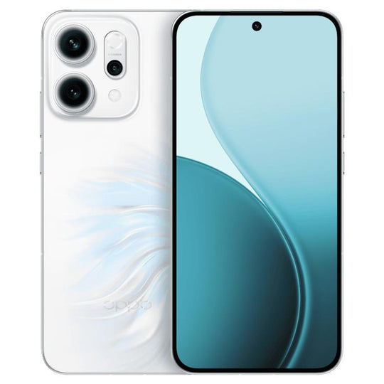 OPPO Reno14 AI Phone, 16GB+256GB, Screen Fingerprint, 6.59 inch ColorOS 15.0 Dimensity 8350 Octa Core, NFC, OTG, Network: 5G (White)