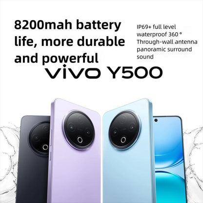 vivo Y500, 8GB+128GB, 6.77 inch Android 15 OriginOS 5 Dimensity 7300 Octa Core, OTG, NFC, Network: 5G (Purple) - vivo by vivo | Online Shopping UK | buy2fix