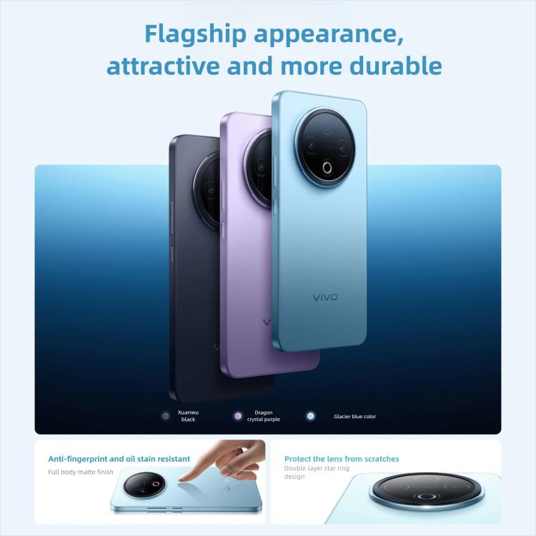 vivo Y500, 8GB+128GB, 6.77 inch Android 15 OriginOS 5 Dimensity 7300 Octa Core, OTG, NFC, Network: 5G (Purple) - vivo by vivo | Online Shopping UK | buy2fix